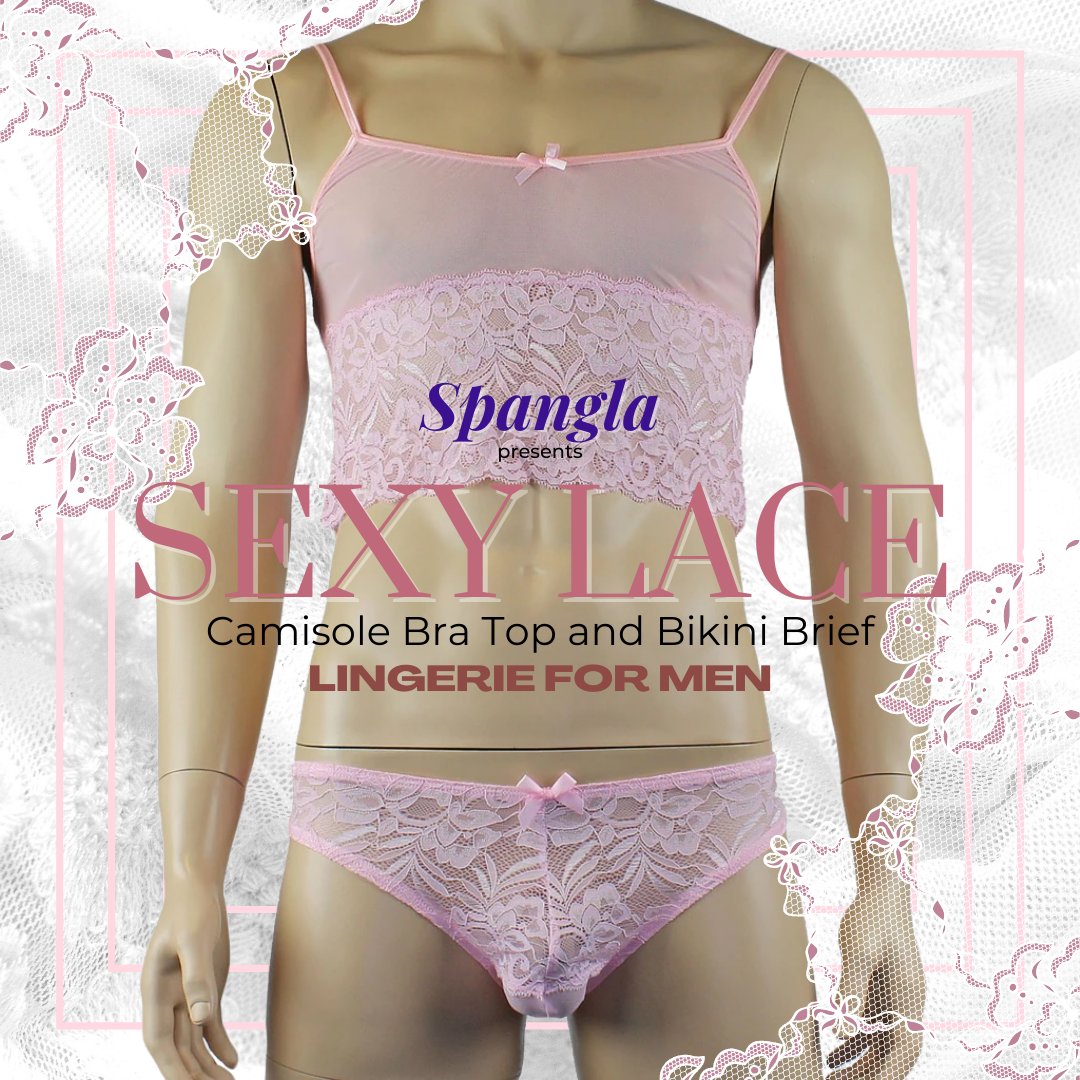 On the Lighter Blush and More Feminine Note of a Spangla Lingerie for Men