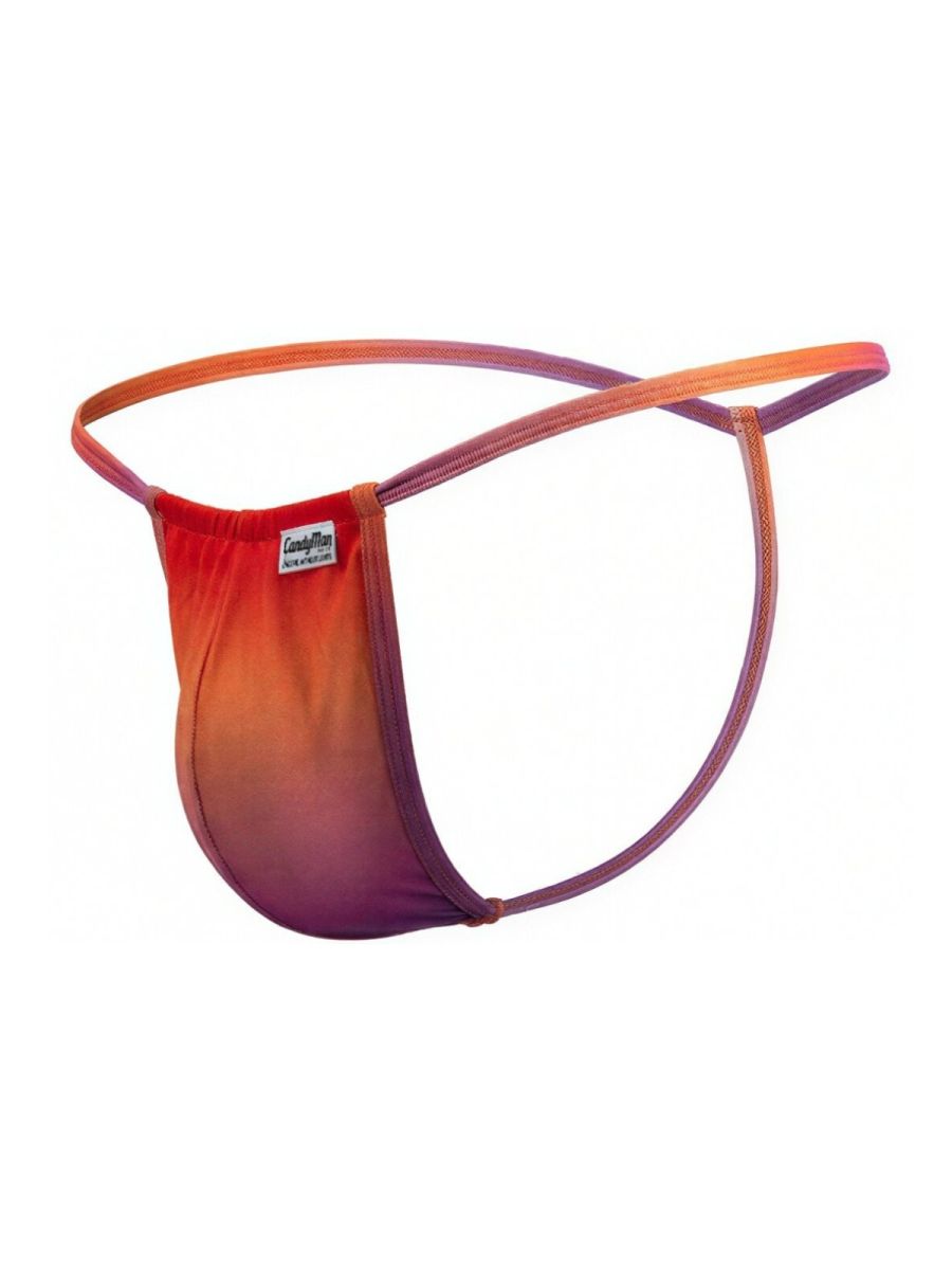 CandyMan 9586 Mens Sexy G-string Thong Orange Print