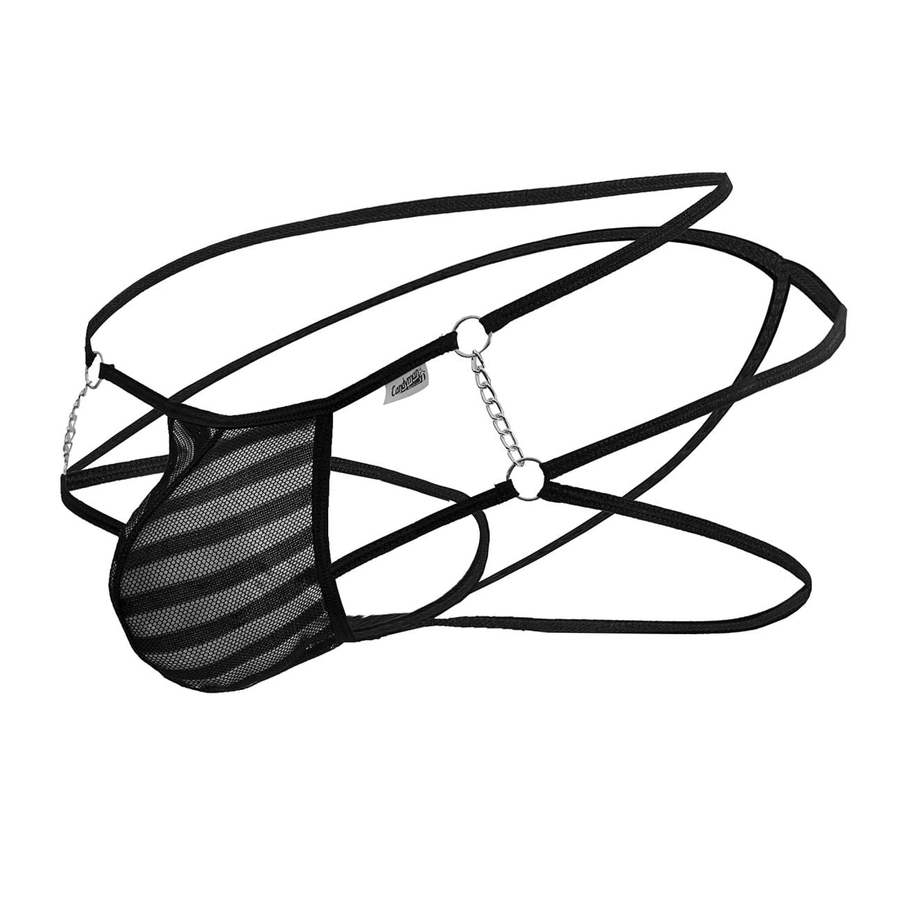 CandyMan 99793 Mesh Jock Thongs Black