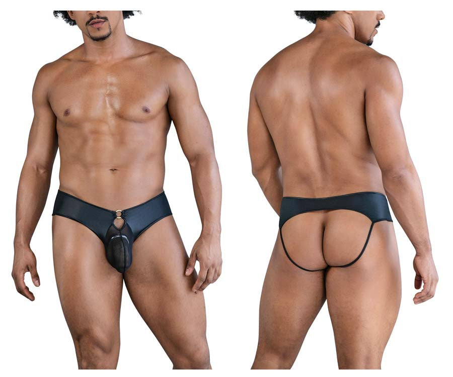 CandyMan 99817 Bulge Ring Jockstrap Black
