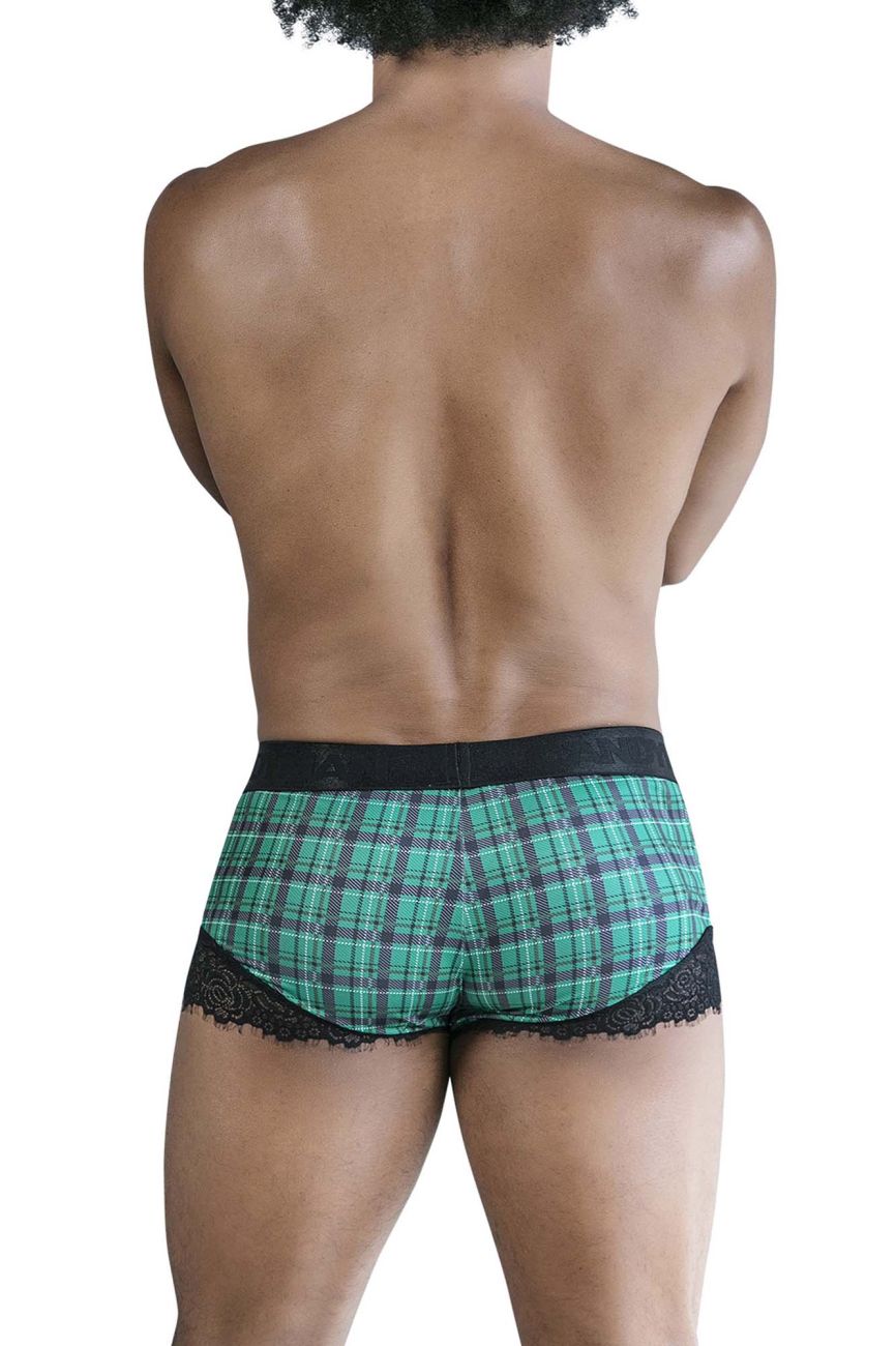 CandyMan 99821 Back to School Trunks Green Plaid