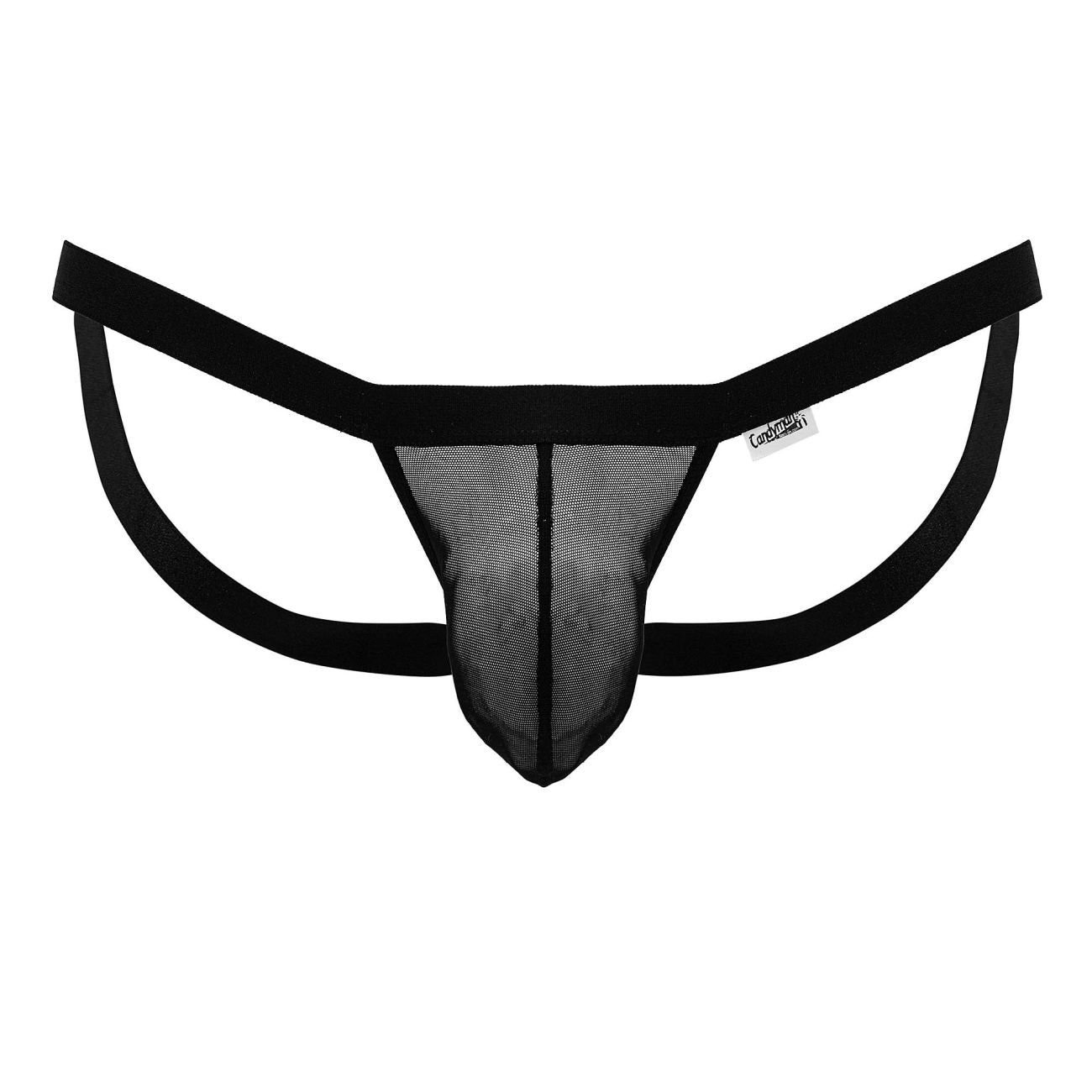 CandyMan 99841 Male Sexy Mesh Thongs Black