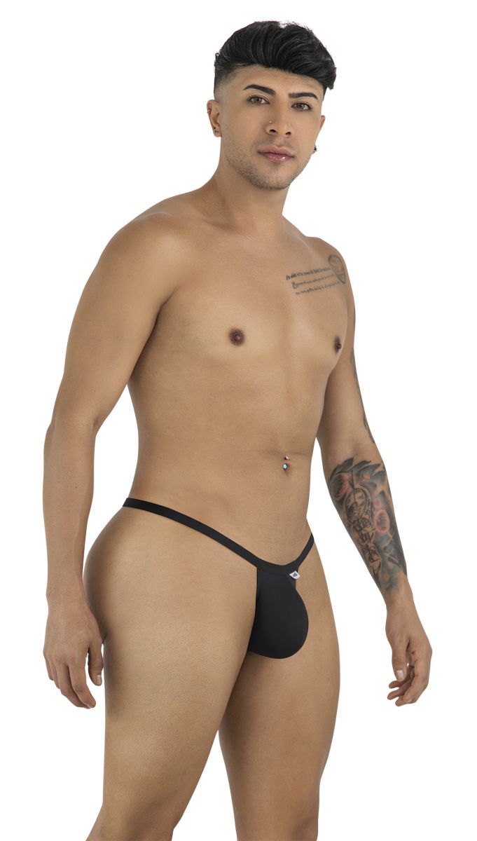 CandyMan 99948 Mens Minimalism Sleek & Modern Thong Black