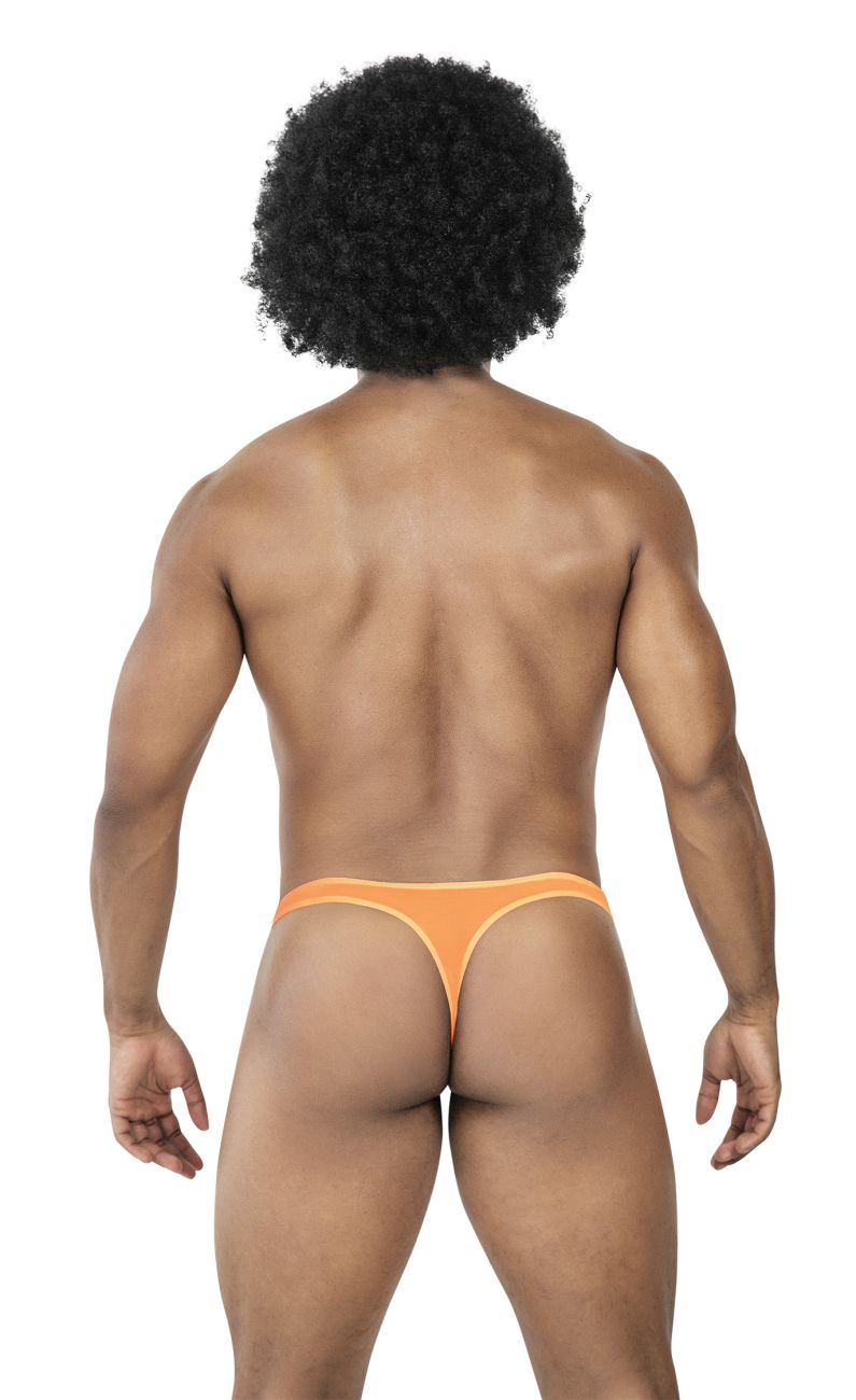Clever 100008 3PK Australian Latin Thongs Black-Orange-Black