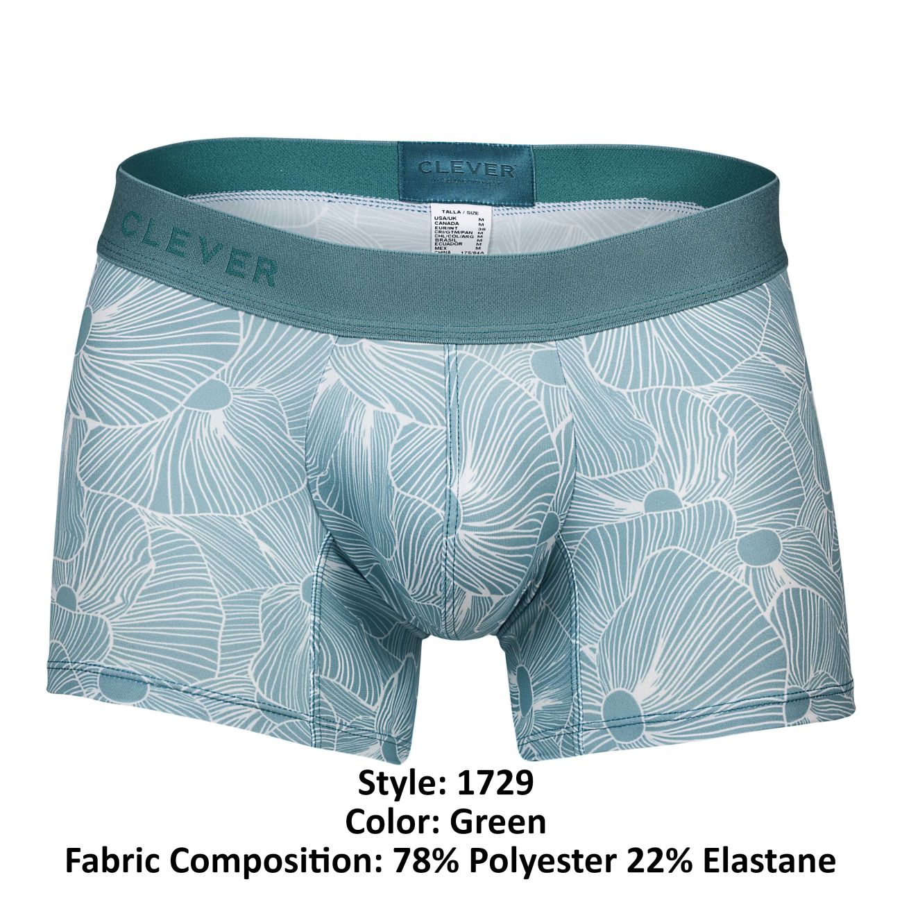 Clever 1729 Rose Trunks Green