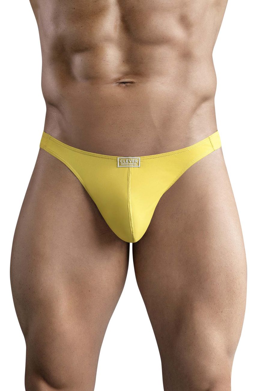 Clever 1745 Optimo Mens Sleek Soft Thong Mustard