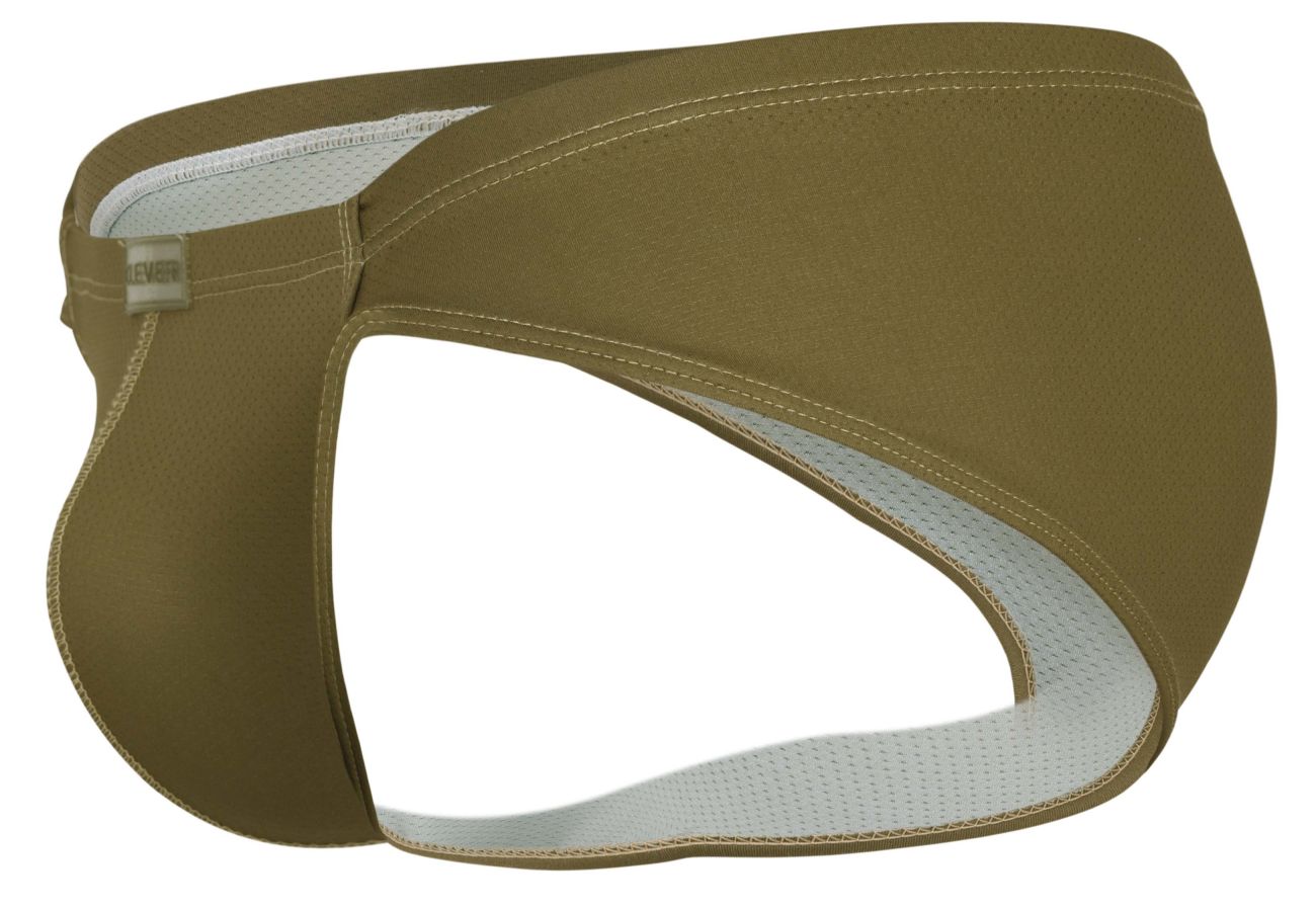 Clever 1775 Optimo Mens Sleek Contoured Pouch Briefs Green