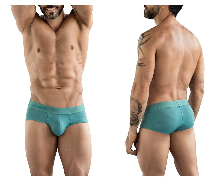 Clever 1776 Venecia Mens Comfortable Soft Briefs Green