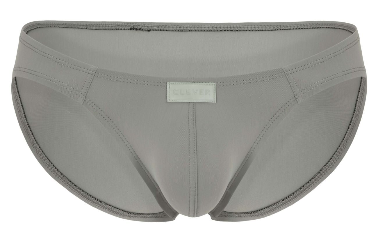 Clever 1843 Buenavista Mens Sleek Modern Bikini Briefs Gray
