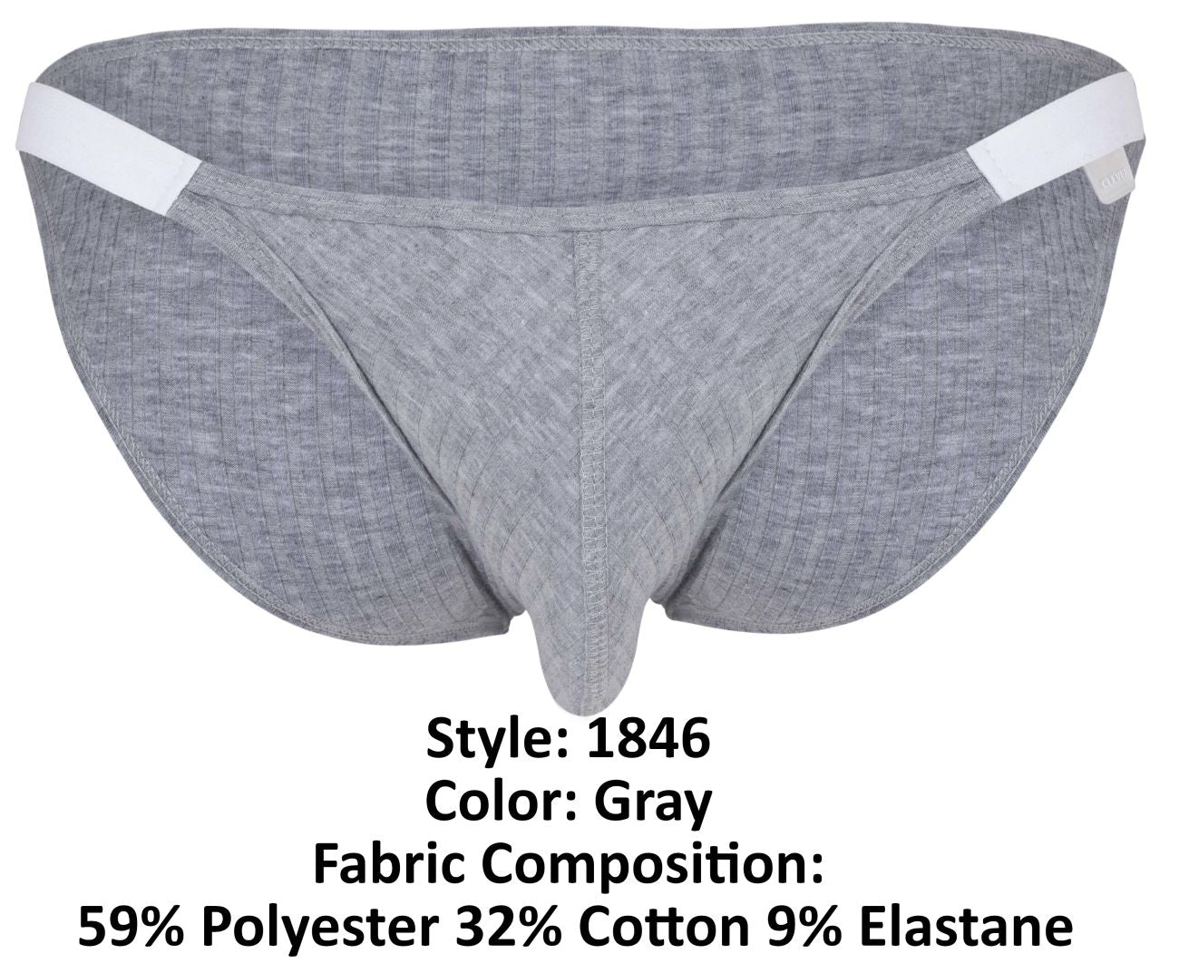 Clever 1846 Mantra Mens Daring Enhanced Bikini Gray