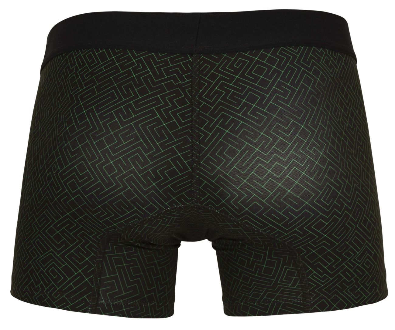 Clever 1850 Mens Laberin Patterned Trunks Black Geometric