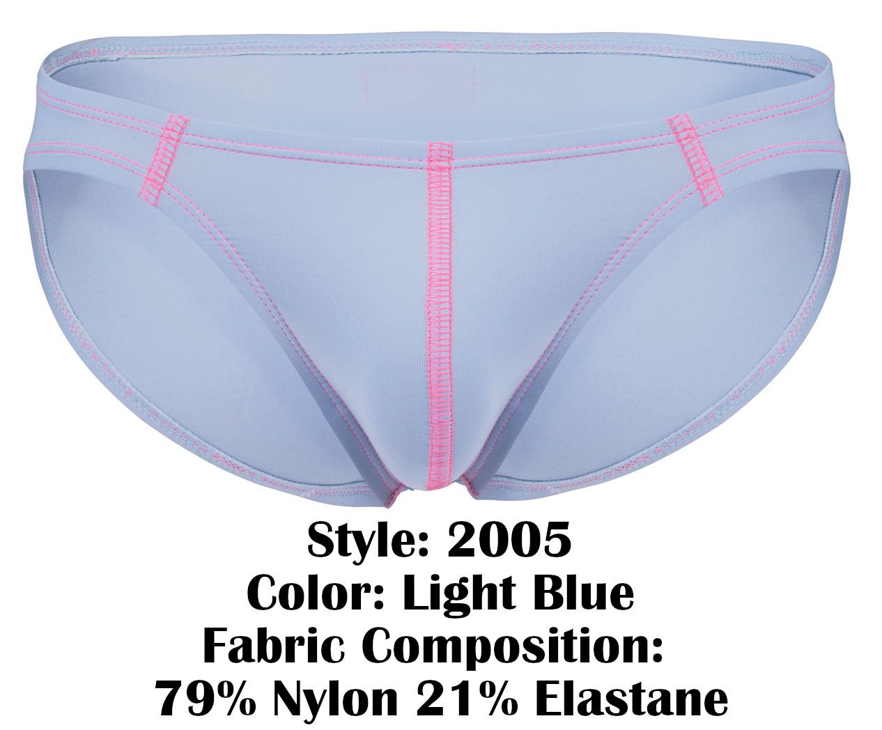 Clever 2005 Raices Mens Sleek Minimal Cut Briefs Light Blue