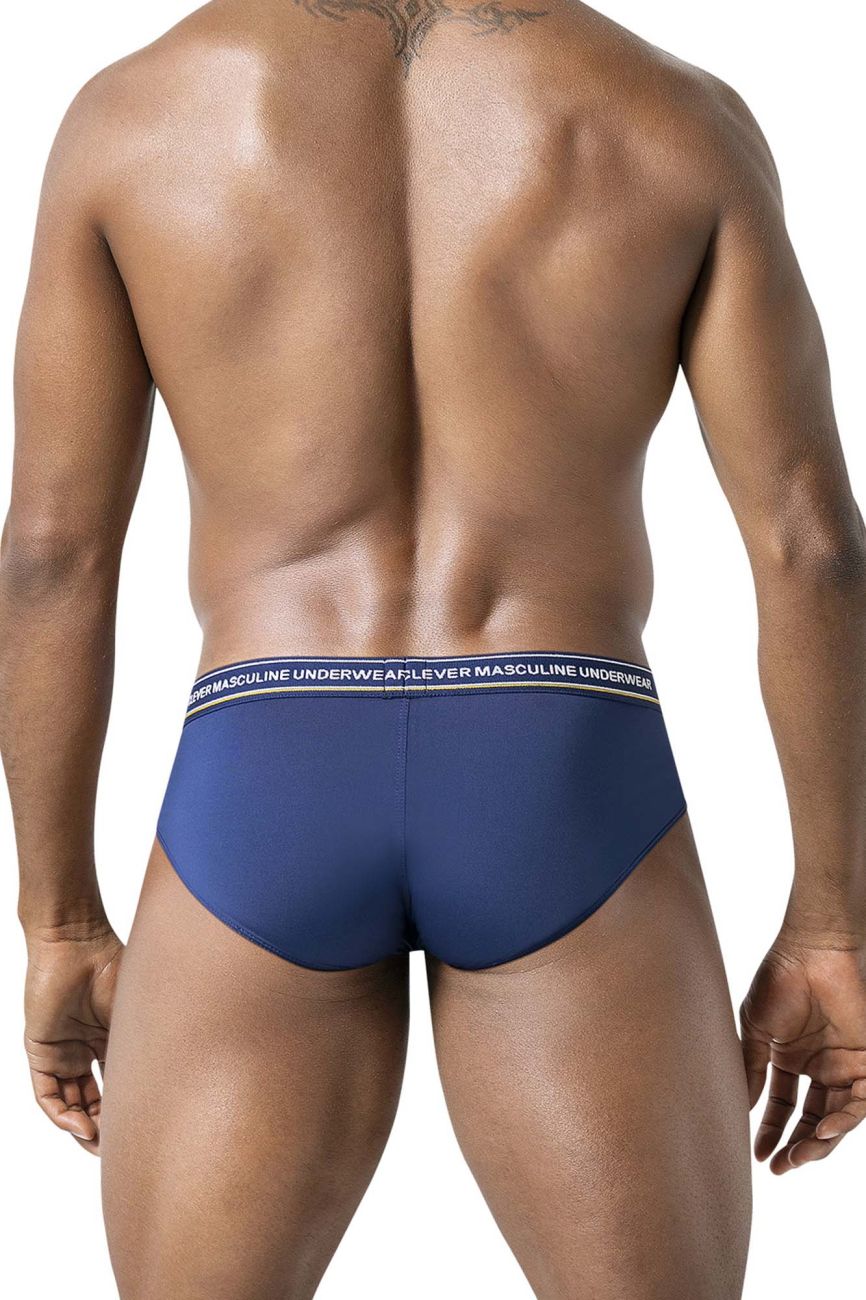 Clever 519969 3 Pack Mens Australian Latin Briefs Blue-Petrol-Green