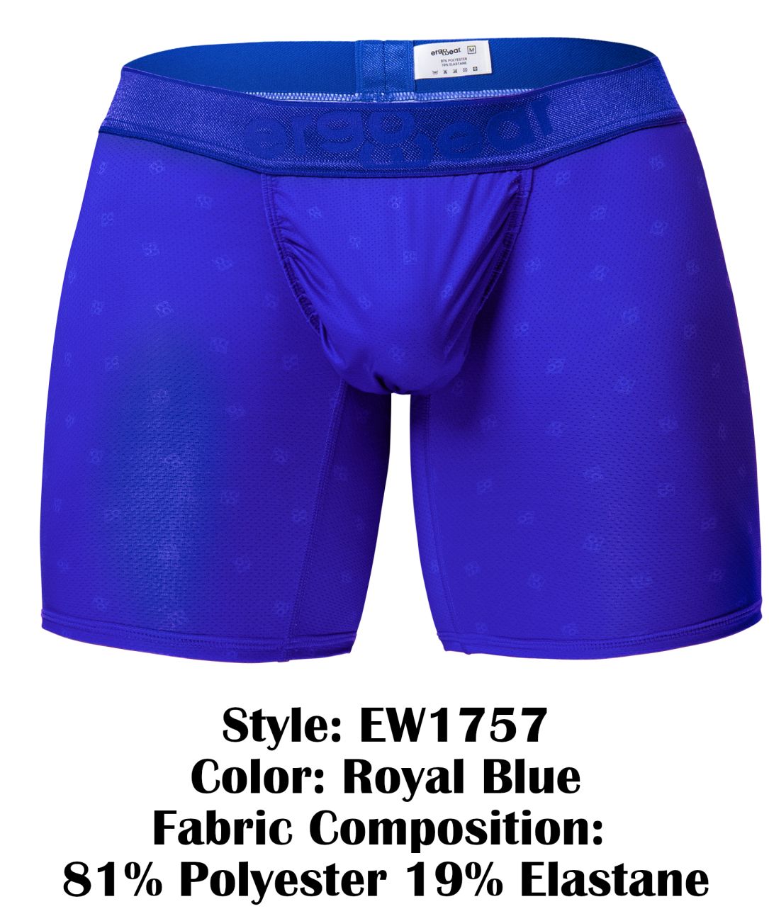 ErgoWear EW1757 FEEL SE Mens Sleek Boxer Briefs Royal Blue