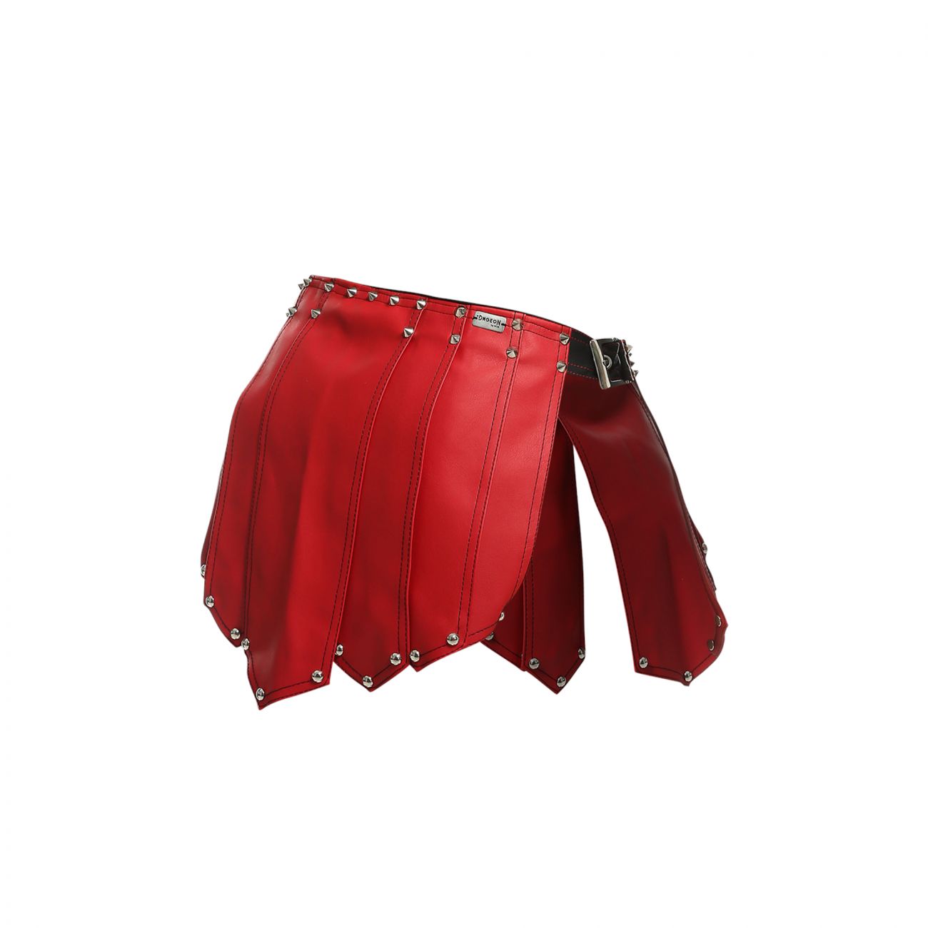 MaleBasics DMBL10 DNGEON Leather Look Roman Skirt Red