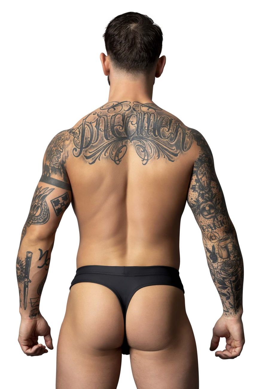 Male Power 410-298 Oh Snap Snap off front Male Thong Black
