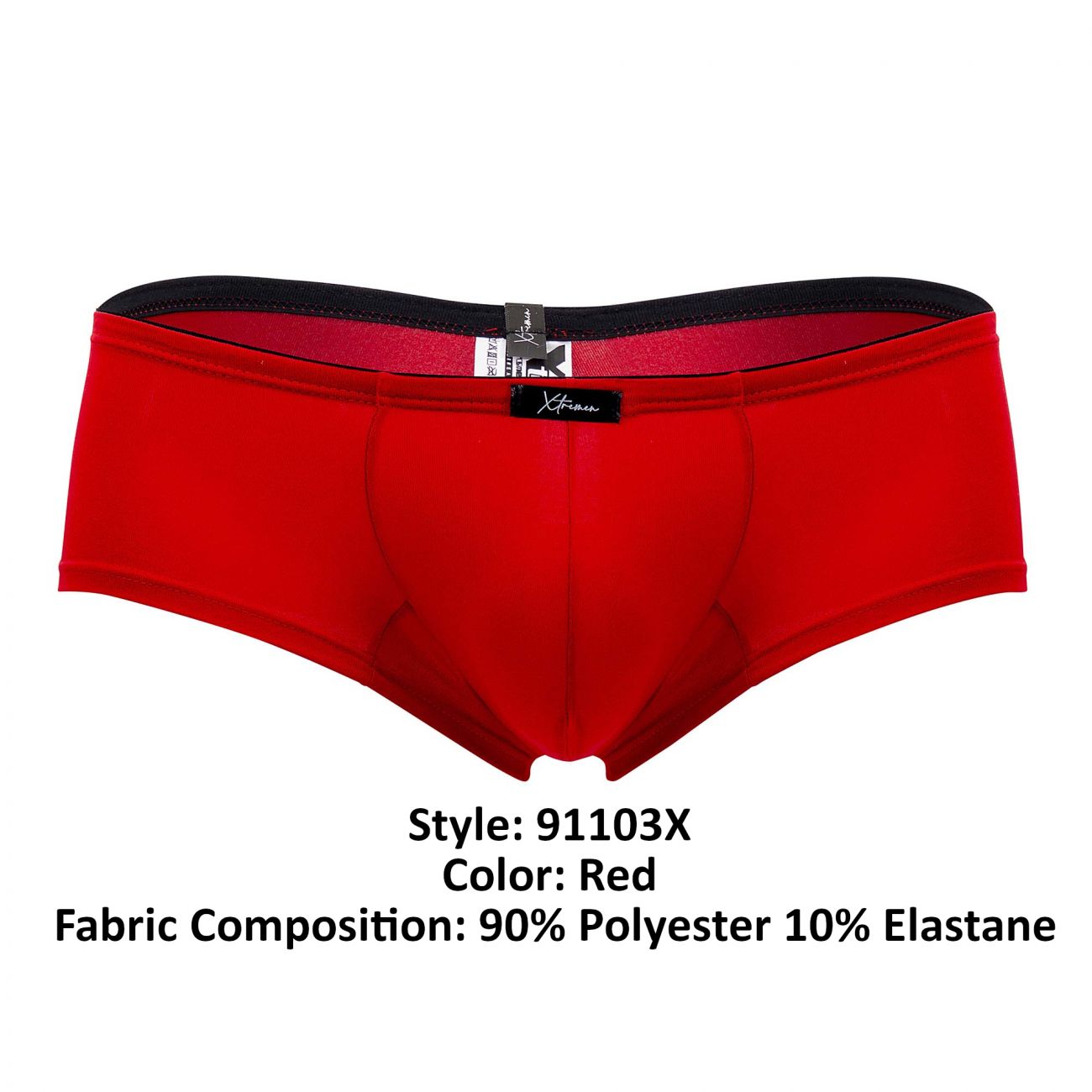 Xtremen 91103X Microfiber Trunks Red Plus Sizes