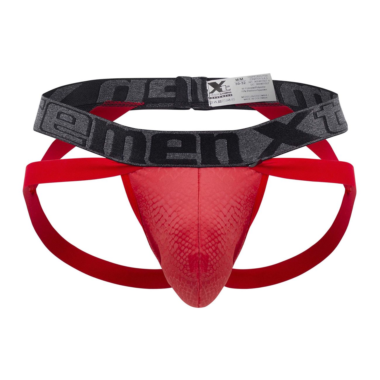 Xtremen 91128 Snake print Jockstrap Red