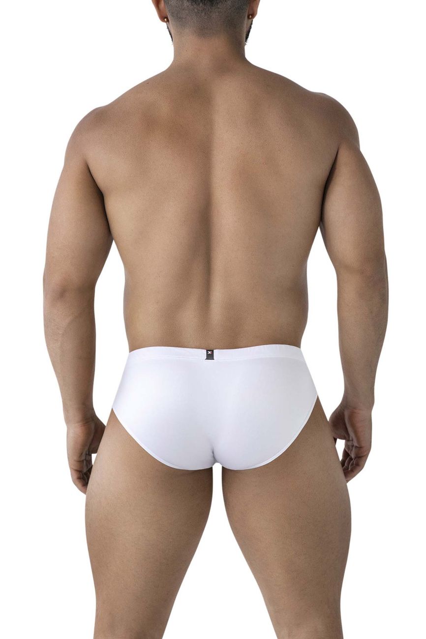 Xtremen 91207B Microfiber Mens Silky Briefs White