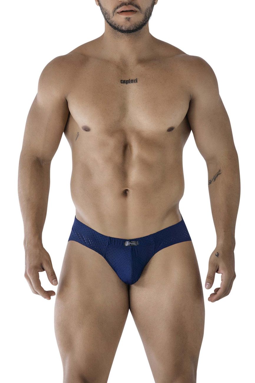Xtremen 91213B MenSilky Microfiber Briefs Navy
