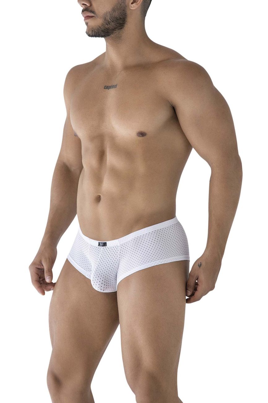 Xtremen 91216B Mens Silky Microfiber Underwear Trunks White