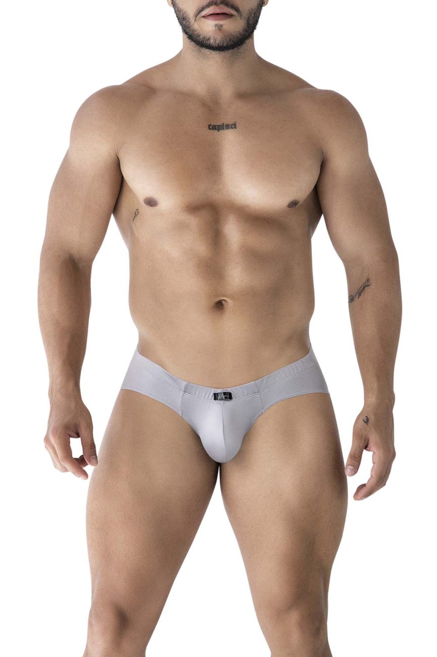 Xtremen 91218 Mens Pastel Coloured Microfiber Briefs Gray