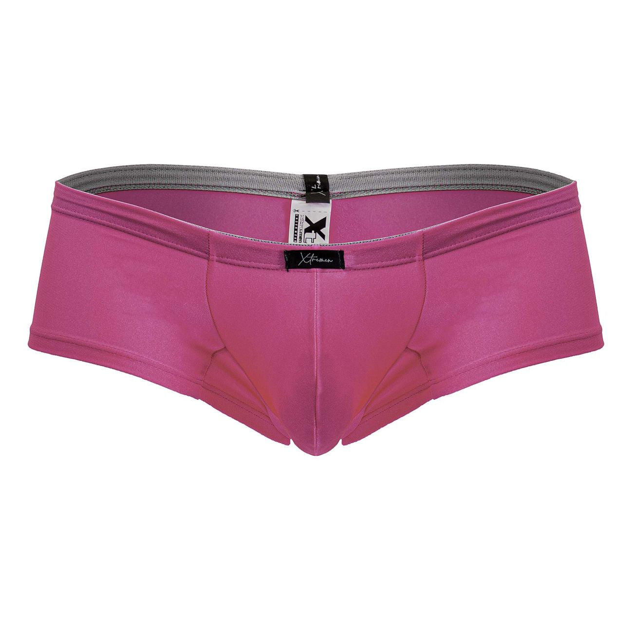 Xtremen 91234 Mens Microfiber Contoured Fit Trunks Fuchsia