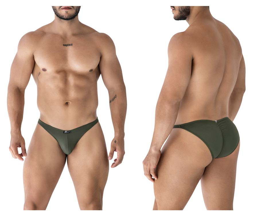 Xtremen 91239 Mens Ultra Comfortable Microfiber Bikini Green