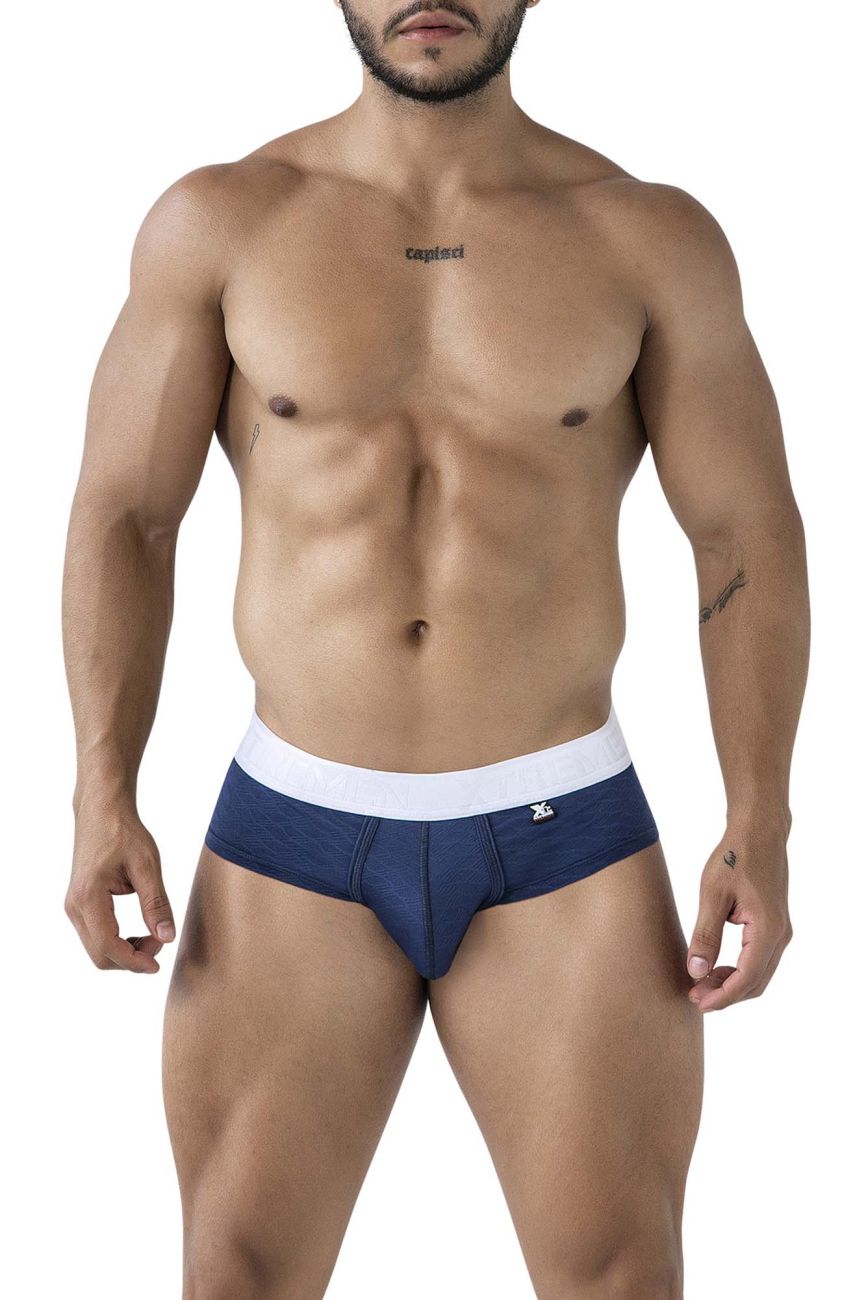 Xtremen 91242 Mens Soft & Comfortable Microfiber Briefs Dark Blue