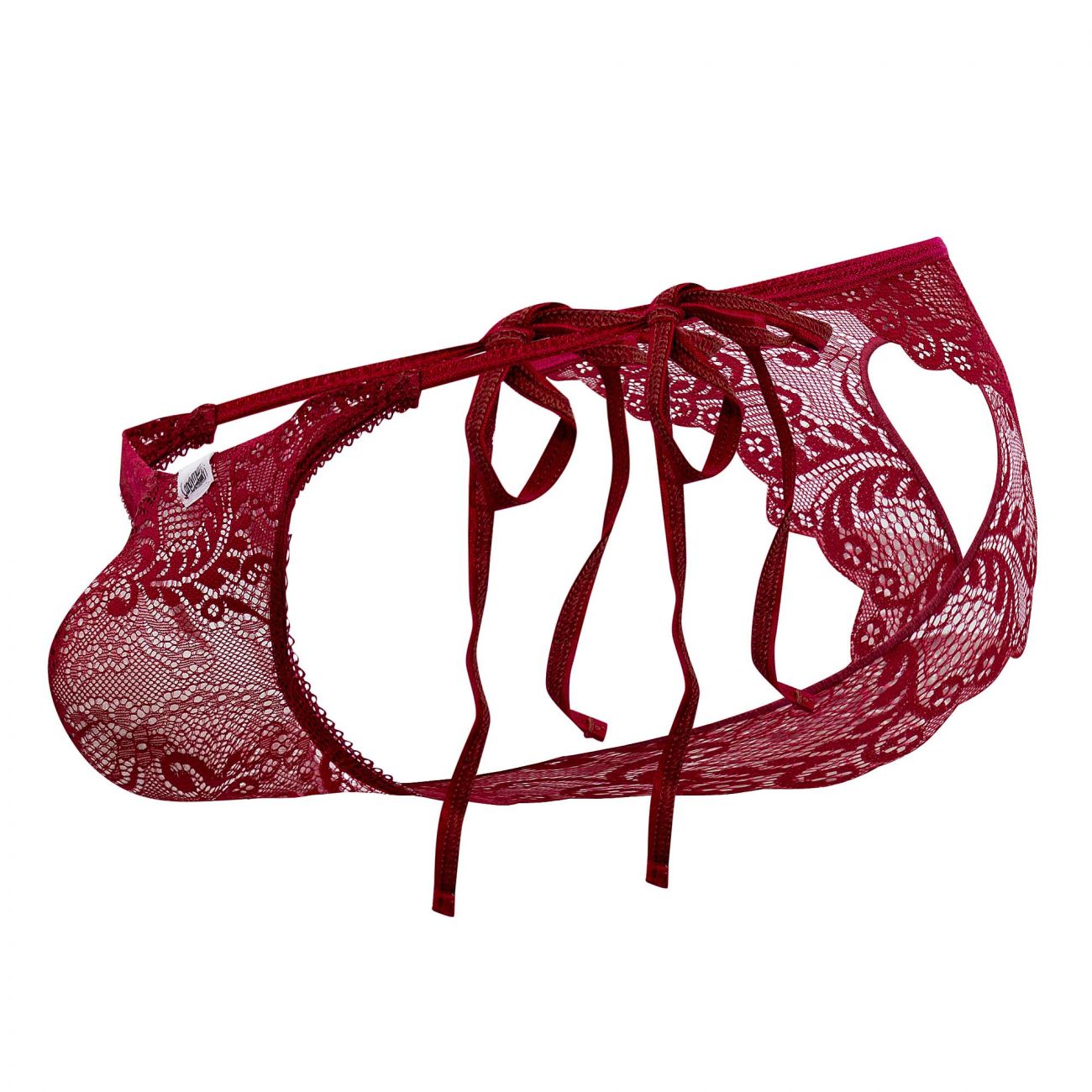 CandyMan 99579 Lace Heart Bikini Burgundy