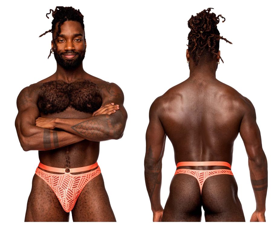 Male Power 415-284 Rude Awakening Strap Thong Neon Orange