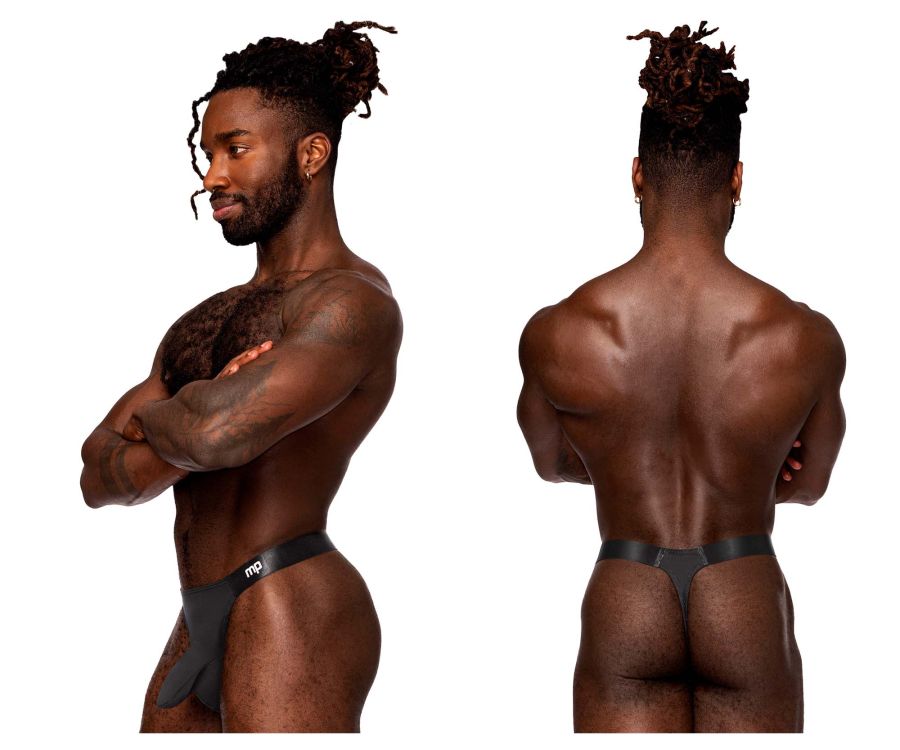 Male Power 462-281 Easy Breezy Thong Sleeve Black