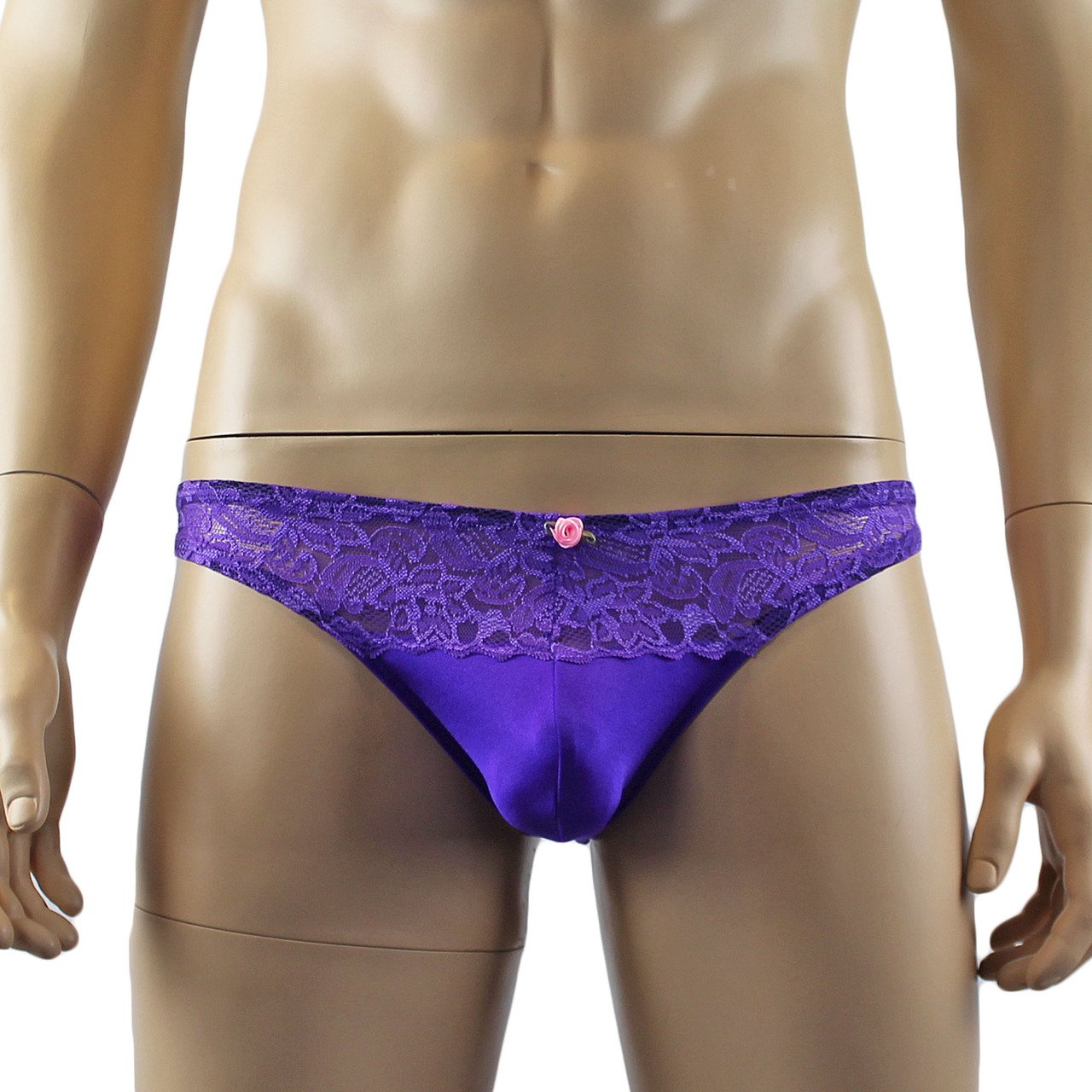 Male Lingerie Bra Camisole Top with Capri Bikini (purple plus other colours)