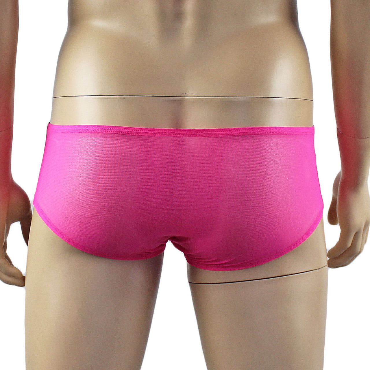 Mens Kristy Sexy Lace Camisole Top and Panty Brief Hot Pink