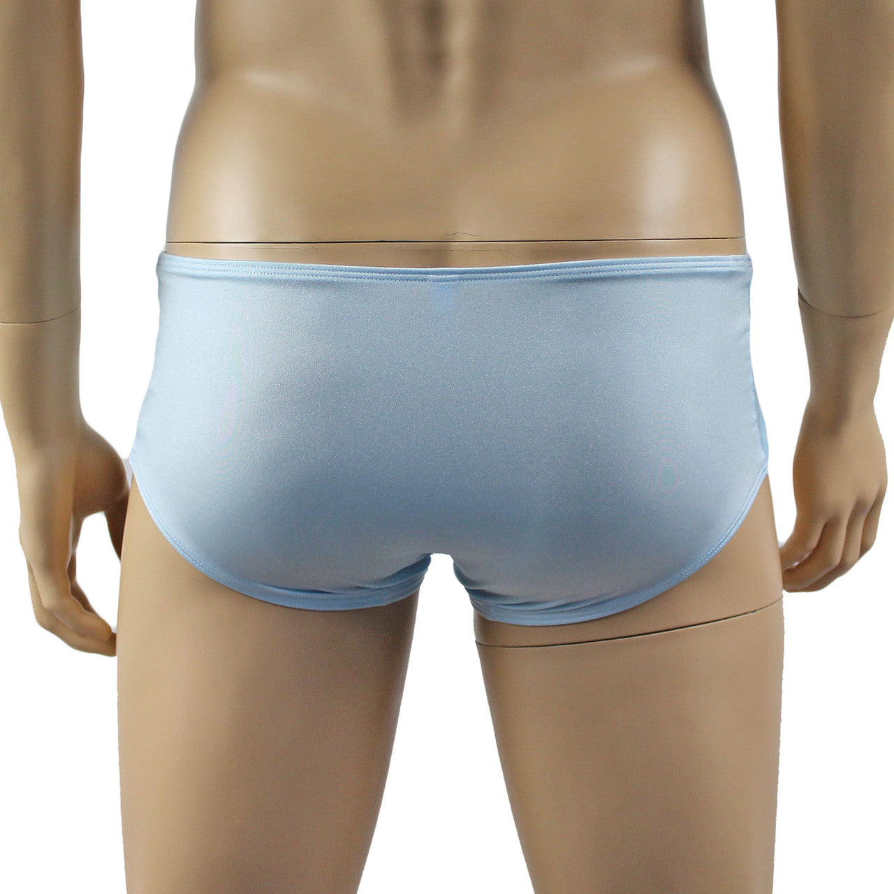Mens Luxury Bra Top and Boxer Brief Light Blue
