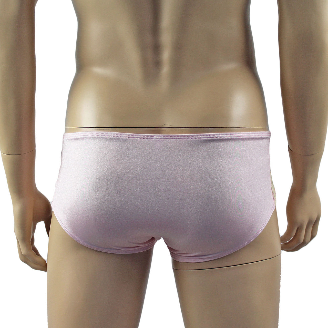 Mens Luxury Bra Top and Boxer Brief Pink