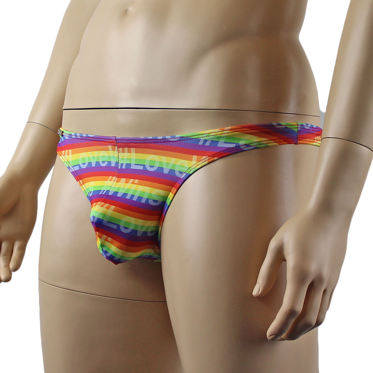 Gay Pride Love Wins Mens Rainbow G string Thong