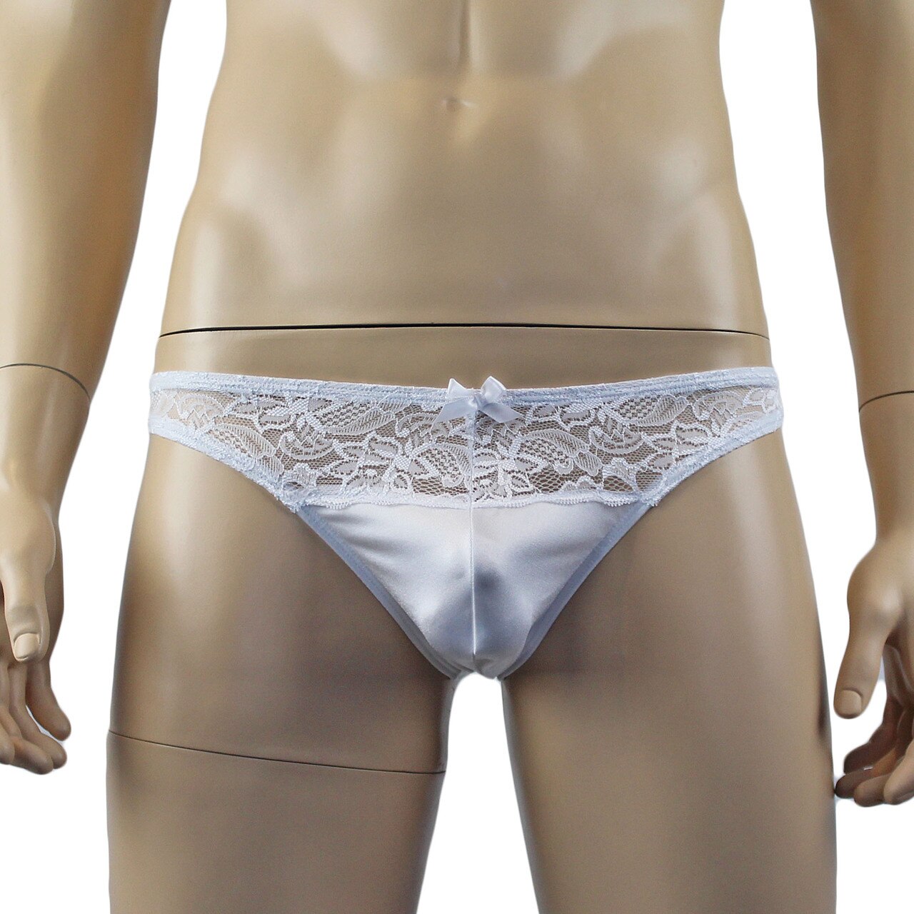 Male Romance Stretch Spandex Bikini Brief White or Black