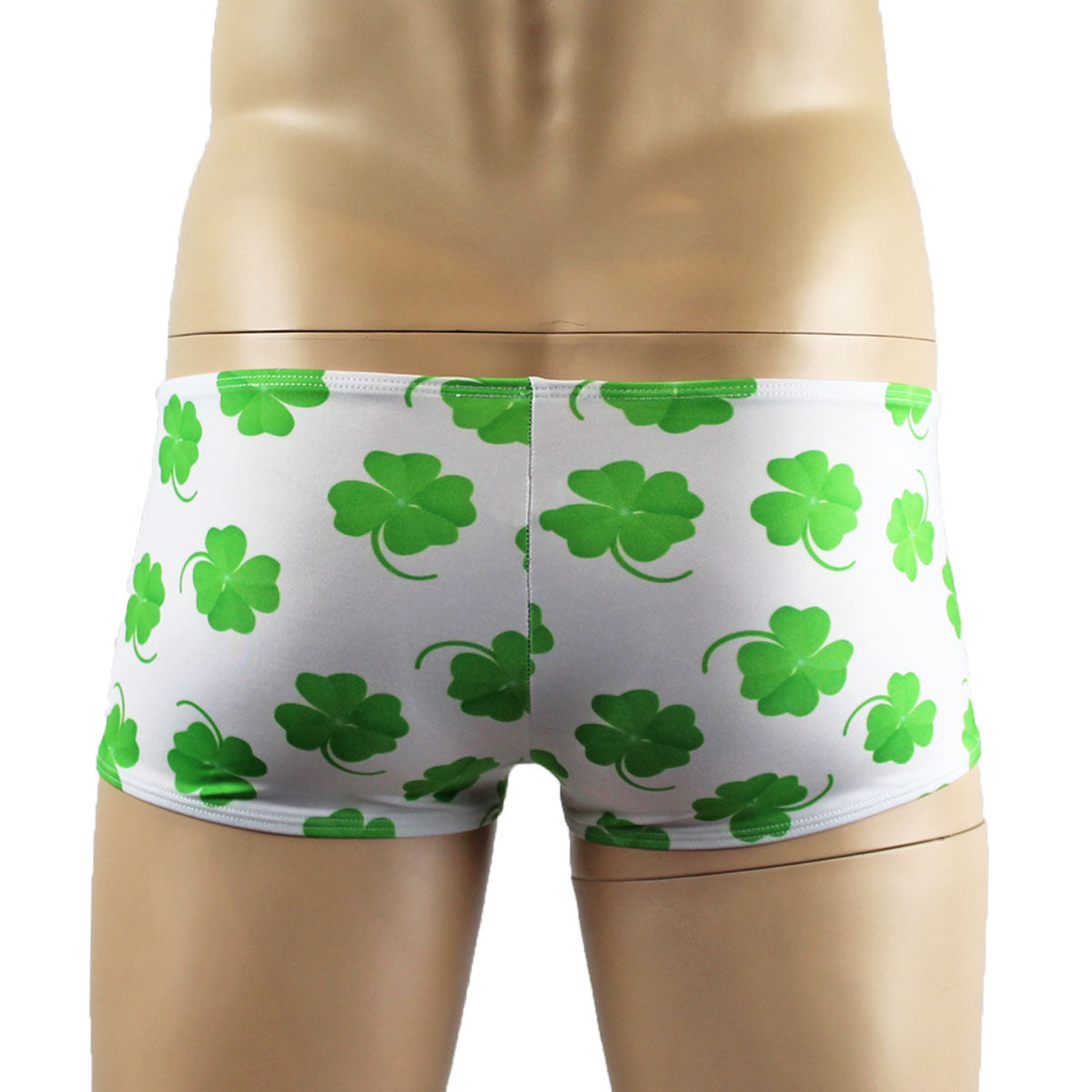 Mens St Patricks Day Lucky 4 Leaf Clover Mini Boxer Briefs