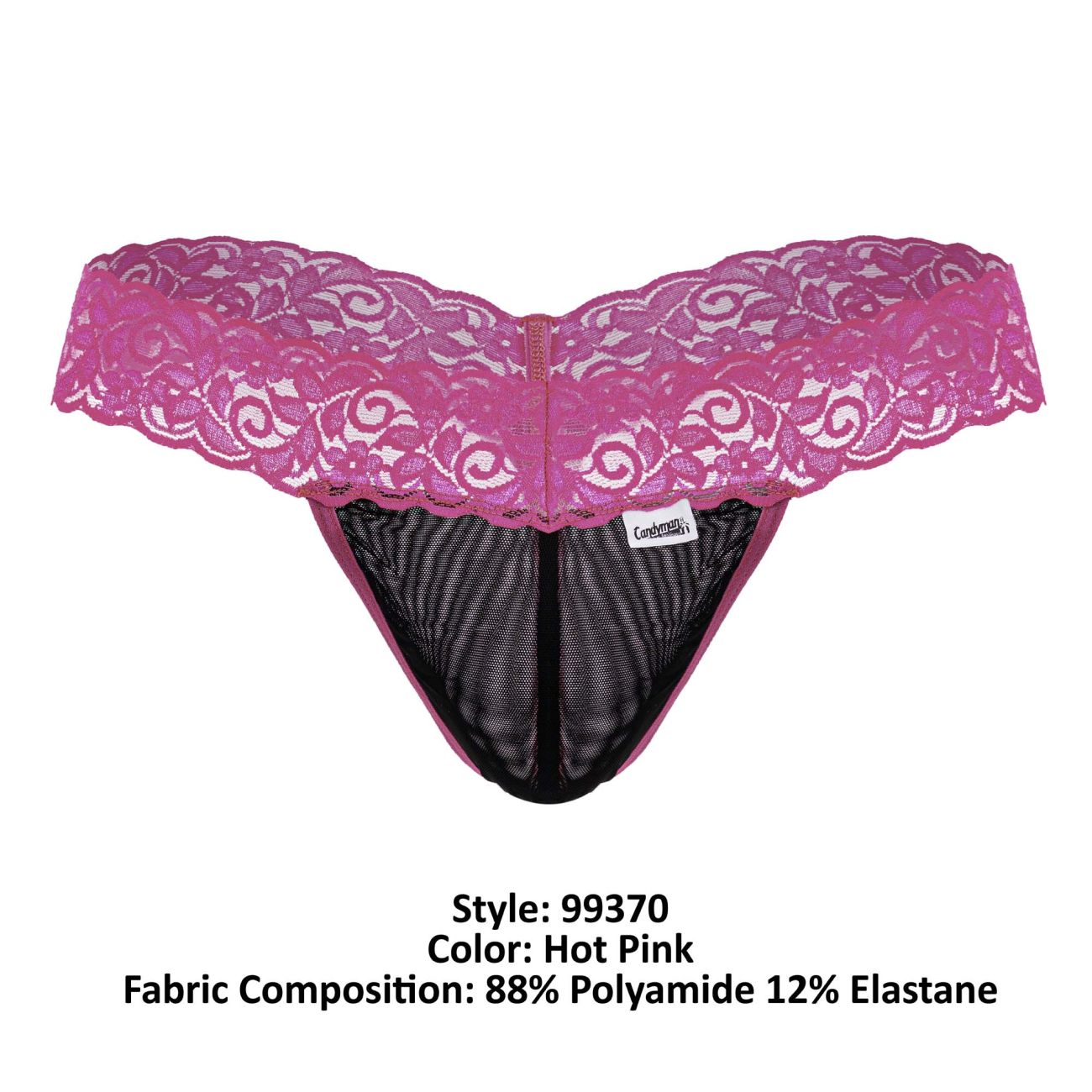 CandyMan 99370 Men Sexy Best Seller Thongs Hot Pink
