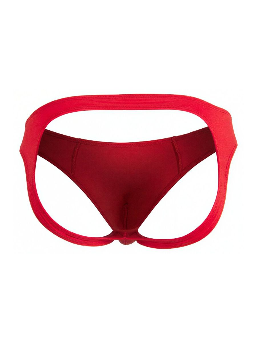 CandyMan 99929 Mens Minimal Front Sexy Jockstrap Red