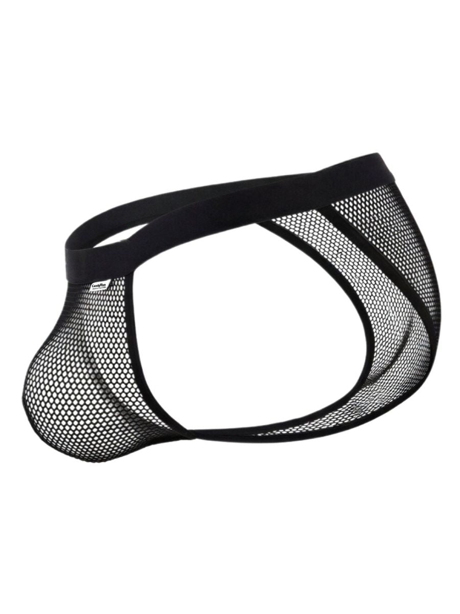 CandyMan 99933 Mens Sexy See-Through Mesh Bikini Black Mesh
