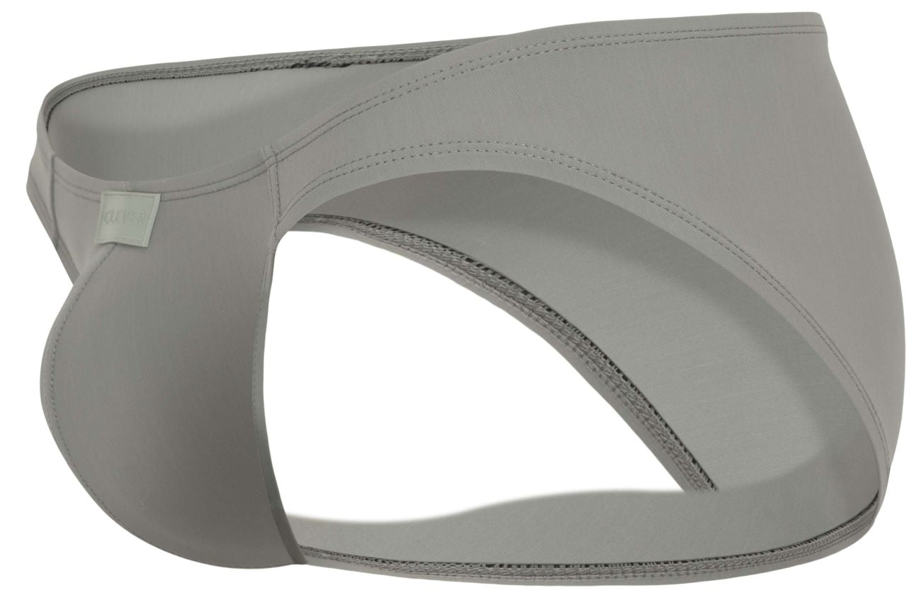 Clever 1843 Buenavista Mens Sleek Modern Bikini Briefs Gray