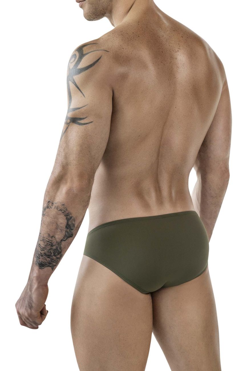 Clever 1843 Buenavista Mens Sleek Modern Bikini Briefs Green