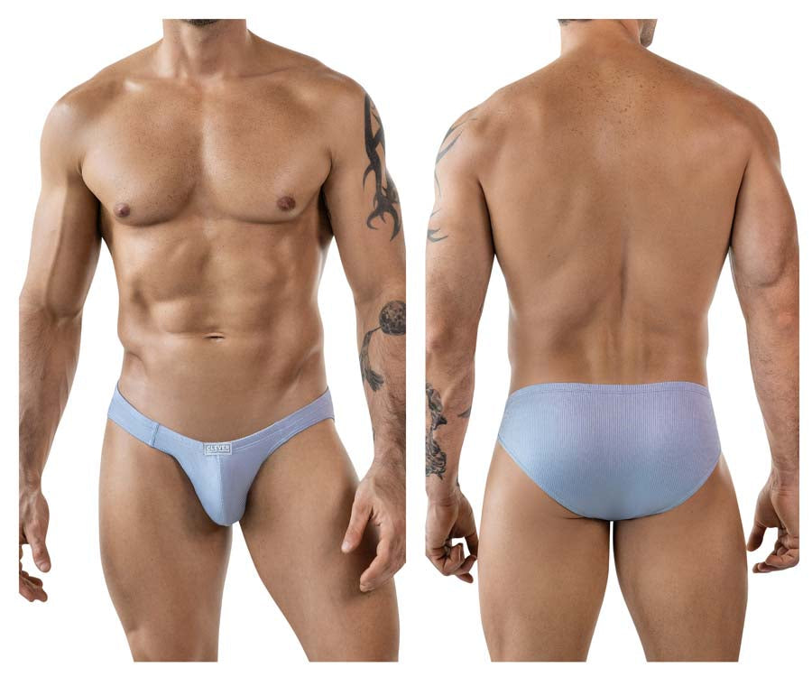 Clever 1845 Aura Mens Sleek & Soft Bikini Brief Blue