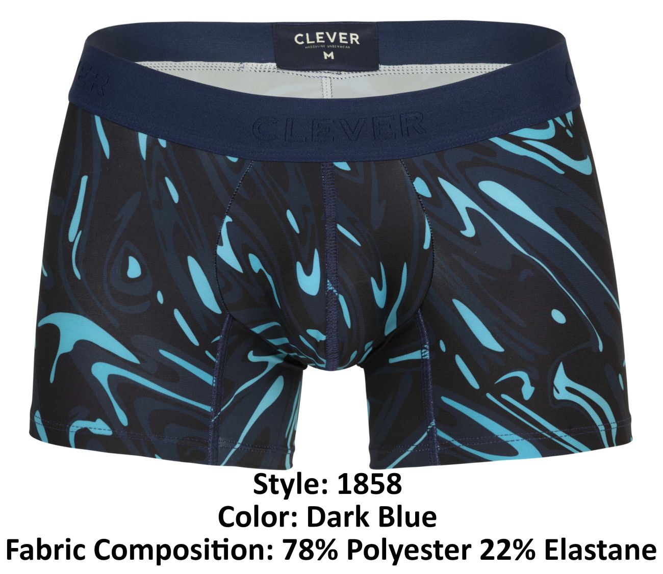 Clever 1858 Mens Grosh Athletic-Inspired Trunks
