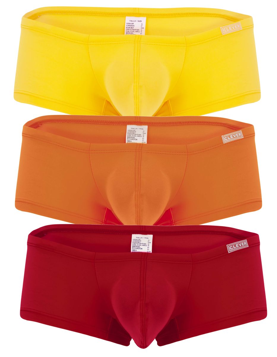 Clever 229959 3PK Australian Latin Trunks Multi Pack Set