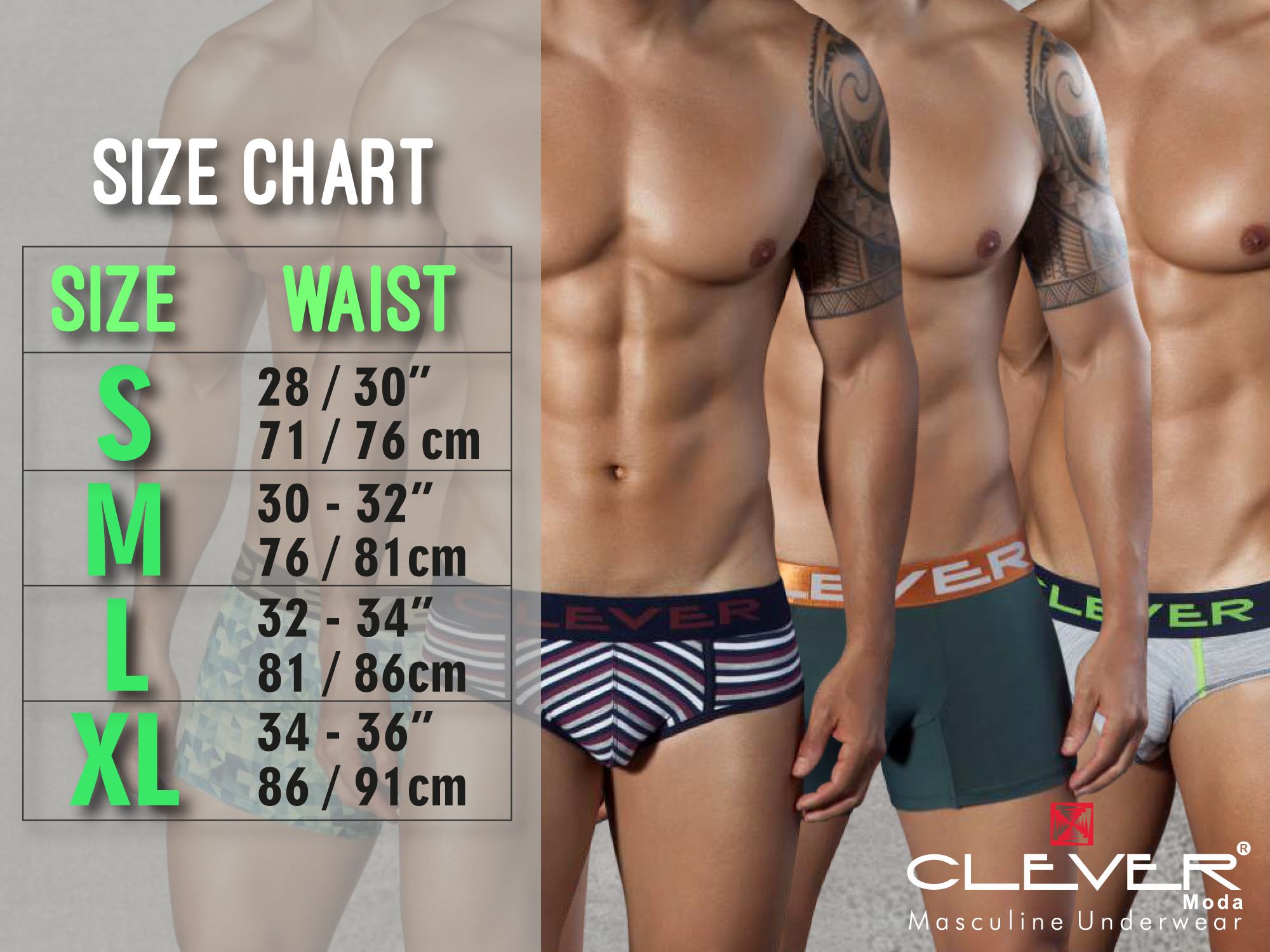Clever 5373 Australian Latin Briefs White