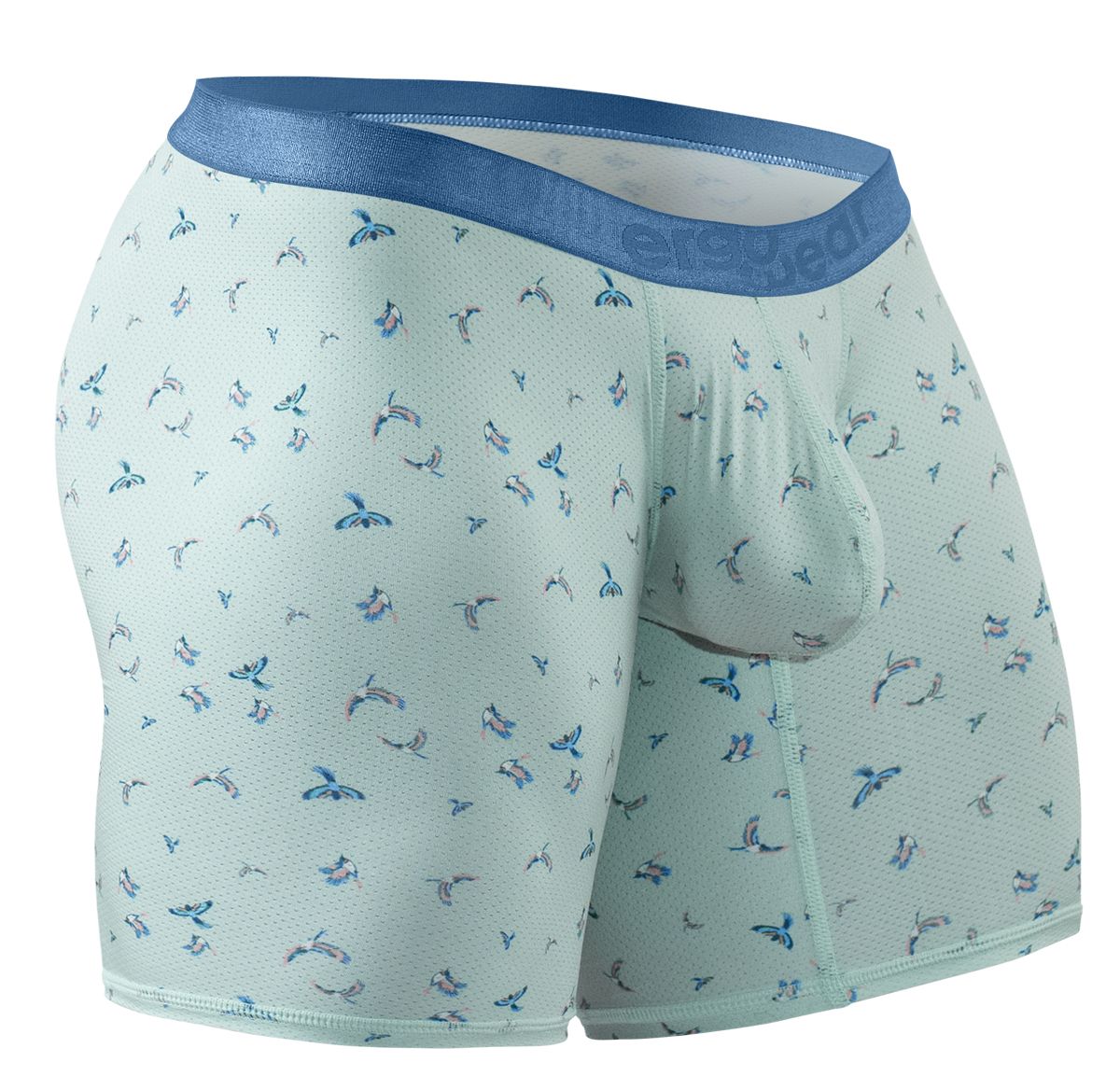 ErgoWear EW1779 SLK SE Male Comfortable Boxer Briefs Frost Birds