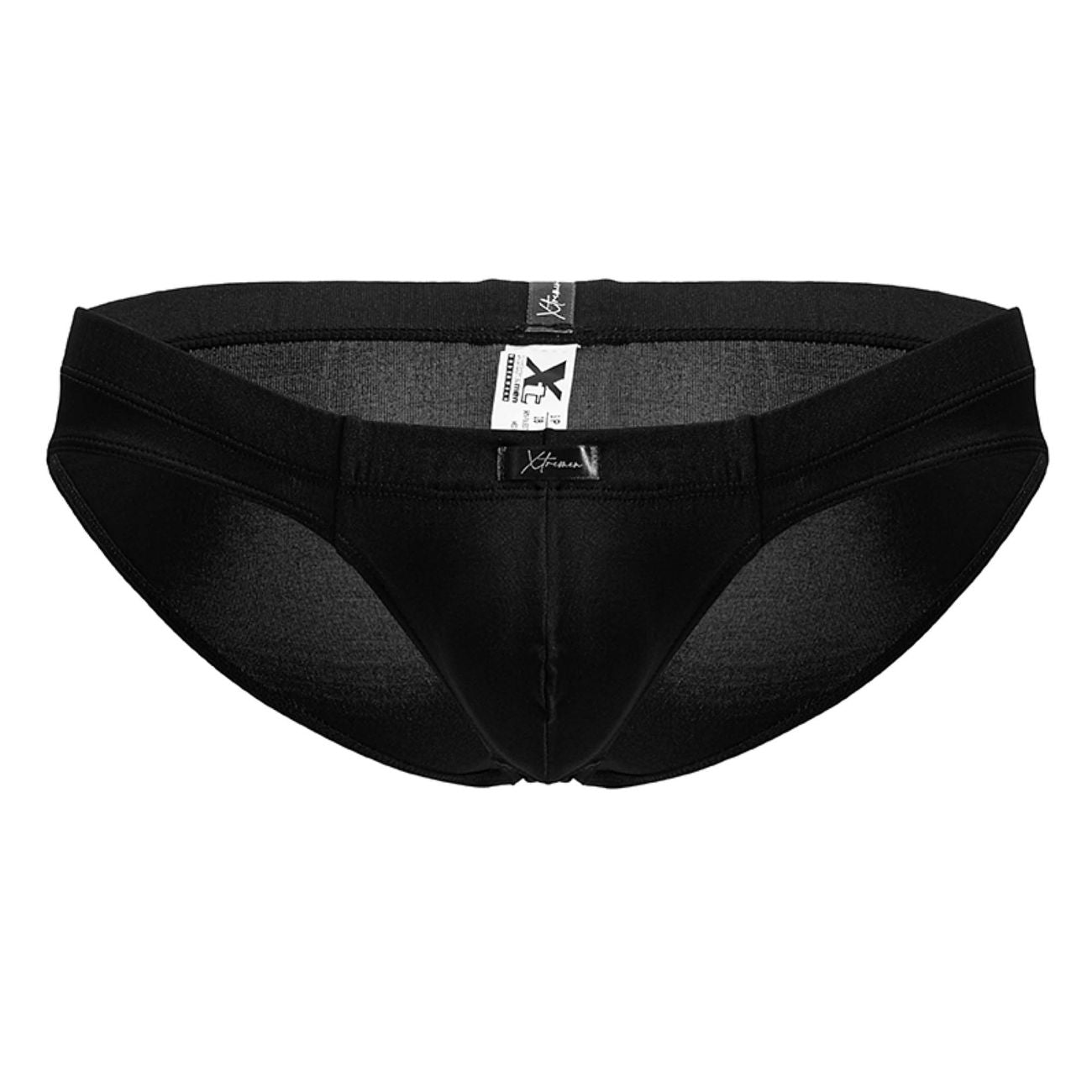 Xtremen 91207B Microfiber Mens Silky Briefs Black